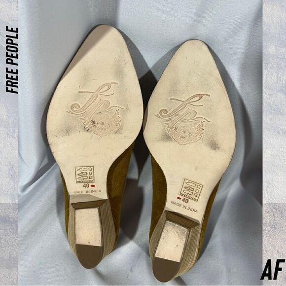 FREE PEOPLE NEW FRONTIER WESTERN MULES IN CAMEL TAN NEW SIZE 40 - Picture 7 of 7